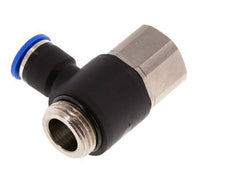 10mm x G1/2'' Elbow Push-in Fitting with Male-Female Threads Brass/PA 66 NBR