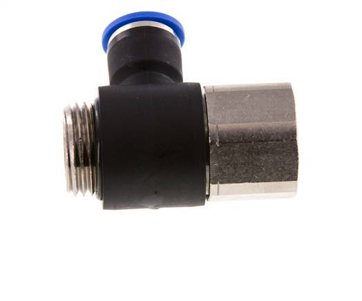 10mm x G1/2'' Winkel-Steckverschraubung mit Außen-Innengewinde Messing/PA 66 NBR