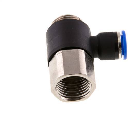 10mm x G1/2'' Winkel-Steckverschraubung mit Außen-Innengewinde Messing/PA 66 NBR