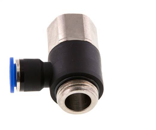 10mm x G1/2'' Winkel-Steckverschraubung mit Außen-Innengewinde Messing/PA 66 NBR