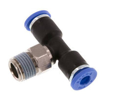4mm x R1/8'' Inline T-Steckverschraubung mit Außengewinde Messing/PA 66 NBR drehbar [2 Stück]