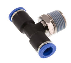 8mm x R3/8'' Inline Tee Push-in Fitting with Male Threads Brass/PA 66 NBR Rotatable [2 Pieces]