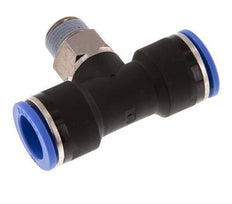 16mm x R3/8'' Inline Tee Push-in Fitting with Male Threads Brass/PA 66 NBR Rotatable