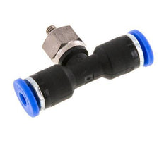 3mm x M 3 Inline T-Stück Steckverschraubung mit Außengewinde Stahl/PA 66 NBR drehbar [2 Stück]