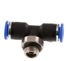 6mm x G1/8'' Inline T-Steckverschraubung mit Außengewinde Messing/PA 66 NBR drehbar [2 Stück]