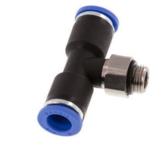 8mm x G1/8'' Inline T-Steckverschraubung mit Außengewinde Messing/PA 66 NBR drehbar [2 Stück]