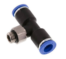8mm x G1/8'' Inline T-Steckverschraubung mit Außengewinde Messing/PA 66 NBR drehbar [2 Stück]