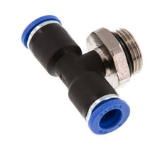 8mm x G3/8'' Inline T-Steckverschraubung mit Außengewinde Messing/PA 66 NBR drehbar [2 Stück]