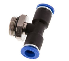 8mm x G3/8'' Inline T-Steckverschraubung mit Außengewinde Messing/PA 66 NBR drehbar [2 Stück]