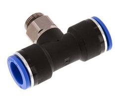 16mm x G3/8'' Inline Tee Push-in Fitting with Male Threads Brass/PA 66 NBR Rotatable