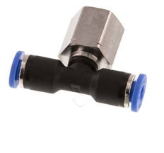 4mm x G1/8'' Inline T-Steckverschraubung mit Innengewinde Messing/PA 66 NBR drehbar [2 Stück]