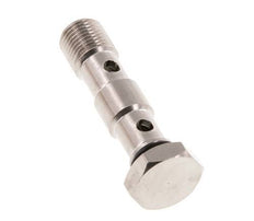 2-Wege-Banjo-Bolzen aus vernickeltem Messing mit G1/8'' Außengewinde NBR [2 Stück]