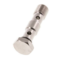 2-Wege-Banjo-Bolzen aus vernickeltem Messing mit G1/8'' Außengewinde NBR [2 Stück]