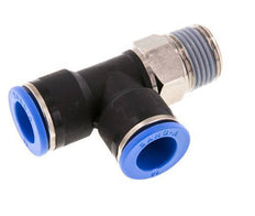 14mm x R1/2'' rechtwinkliges T-Stück Steckverschraubung mit Außengewinde Messing/PA 66 NBR drehbar