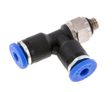 3mm x M 5 Right Angle Tee Push-in Fitting with Male Threads Brass/PA 66 NBR Rotatable [2 Pieces]