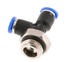 4mm x G1/4'' Right Angle Tee Push-in Fitting with Male Threads Brass/PA 66 NBR Rotatable [2 Pieces]