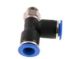12mm x G1/4'' rechtwinkliges T-Stück Steckverschraubung mit Außengewinde Messing/PA 66 NBR drehbar