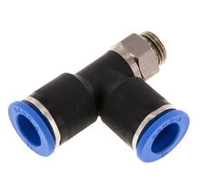 12mm x G1/4'' rechtwinkliges T-Stück Steckverschraubung mit Außengewinde Messing/PA 66 NBR drehbar