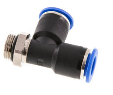12mm x G3/8'' rechtwinkliges T-Stück Steckverschraubung mit Außengewinde Messing/PA 66 NBR drehbar