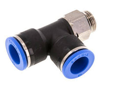 14mm x G3/8'' rechtwinkliges T-Stück Steckverschraubung mit Außengewinde Messing/PA 66 NBR drehbar