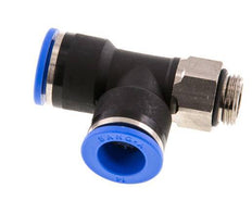 14mm x G3/8'' rechtwinkliges T-Stück Steckverschraubung mit Außengewinde Messing/PA 66 NBR drehbar