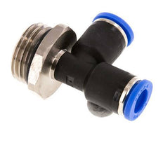 8mm x G1/2'' Right Angle Tee Push-in Fitting with Male Threads Brass/PA 66 NBR Rotatable