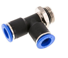 12mm x G1/2'' rechtwinkliges T-Stück Steckverschraubung mit Außengewinde Messing/PA 66 NBR drehbar