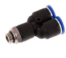 12mm x G1/4'' Y-Steckverschraubung mit Außengewinde Messing/PA 66 NBR drehbar