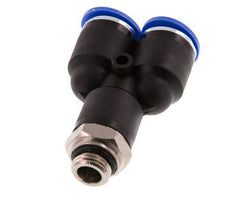 12mm x G1/4'' Y-Steckverschraubung mit Außengewinde Messing/PA 66 NBR drehbar