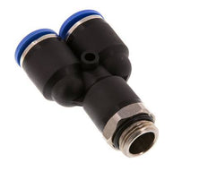 12mm x G3/8'' Y-Steckverschraubung mit Außengewinde Messing/PA 66 NBR drehbar