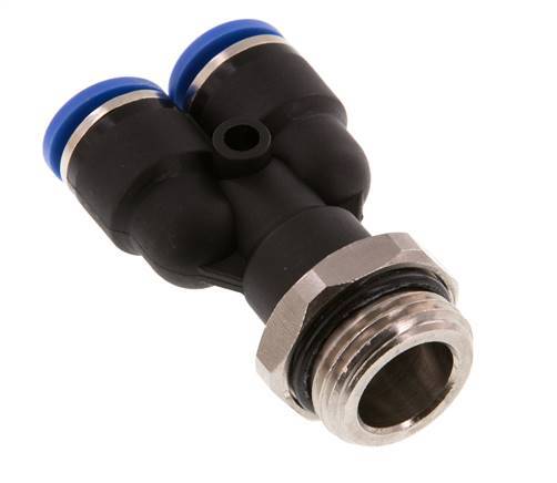 10mm x G1/2'' Y-Steckverschraubung mit Außengewinde Messing/PA 66 NBR drehbar
