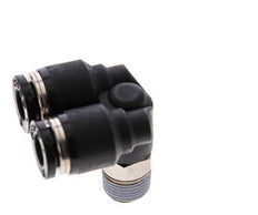 6mm x R1/8'' Y Push-in Fitting with Male Threads Brass/PBT NBR Rotatable