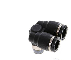 8mm x R1/8'' Y Push-in Fitting with Male Threads Brass/PBT NBR Rotatable