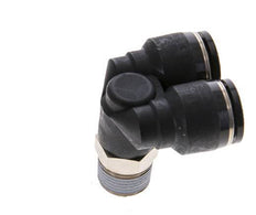 12mm x R3/8'' Y Push-in Fitting with Male Threads Brass/PBT NBR Rotatable