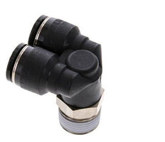 12mm x R1/2'' Y Push-in Fitting with Male Threads Brass/PBT NBR Rotatable