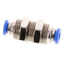 4mm Steckverschraubung Messing/PA 66 NBR Bulkhead [2 Stück]