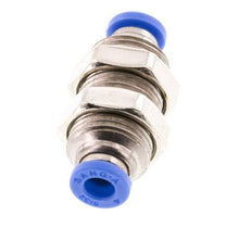 4mm Steckverschraubung Messing/PA 66 NBR Bulkhead [2 Stück]