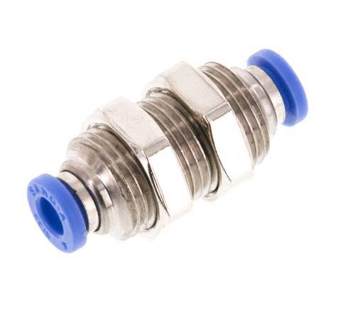 4mm Steckverschraubung Messing/PA 66 NBR Bulkhead [2 Stück]