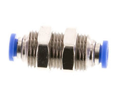 4mm Steckverschraubung Messing/PA 66 NBR Bulkhead [2 Stück]