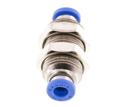 4mm Steckverschraubung Messing/PA 66 NBR Bulkhead [2 Stück]