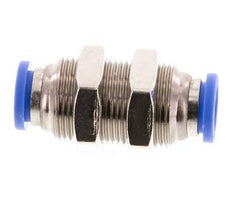 8mm Steckverschraubung Messing/PA 66 NBR Bulkhead [2 Stück]