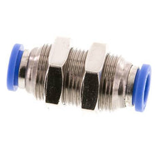 8mm Steckverschraubung Messing/PA 66 NBR Bulkhead [2 Stück]