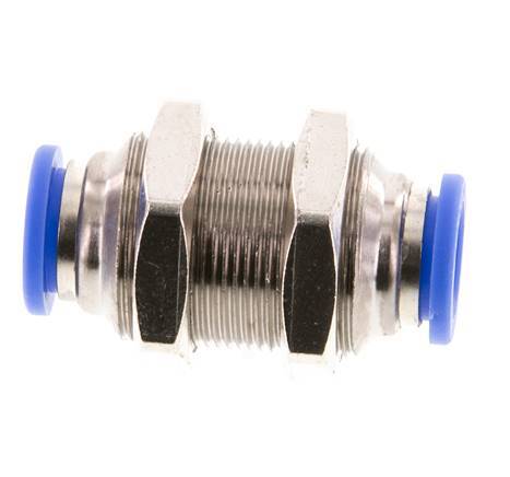 10mm Steckverschraubung Messing/PA 66 NBR Schottverschraubung