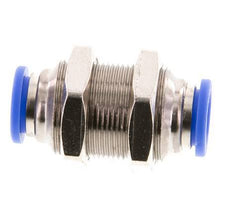 10mm Steckverschraubung Messing/PA 66 NBR Schottverschraubung