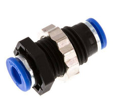 6mm Steckverschraubung PA 66 NBR Bulkhead [2 Stück]