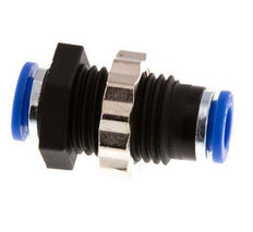 6mm Steckverschraubung PA 66 NBR Bulkhead [2 Stück]