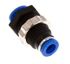 6mm Steckverschraubung PA 66 NBR Bulkhead [2 Stück]