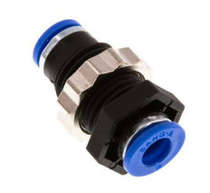 6mm Steckverschraubung PA 66 NBR Bulkhead [2 Stück]