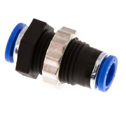 8mm Steckverschraubung PA 66 NBR Bulkhead [2 Stück]
