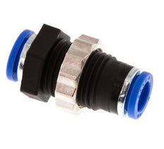 8mm Steckverschraubung PA 66 NBR Bulkhead [2 Stück]